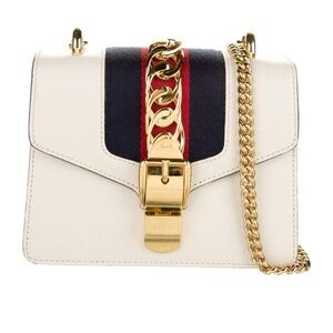 Authentic Gucci Mini Bag with Gold Chain